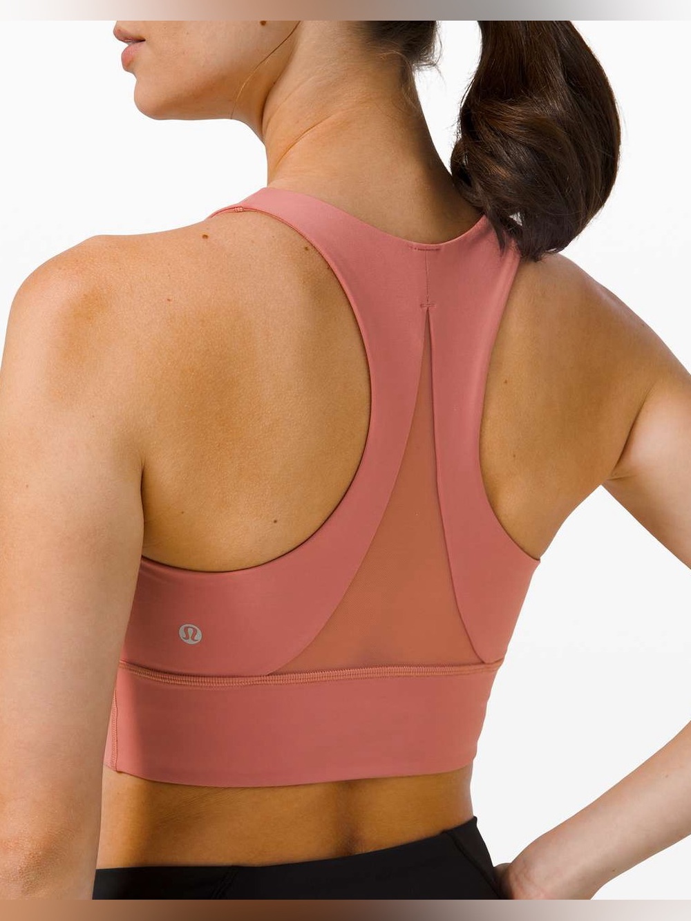 Lululemon Invigorate Bra Long Line Brier Rose Medium Support sz 6
